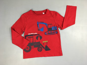 T-shirt m.l rouge Tracteur