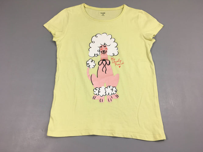 T-shirt m.c jaune chien, moins cher chez Petit Kiwi