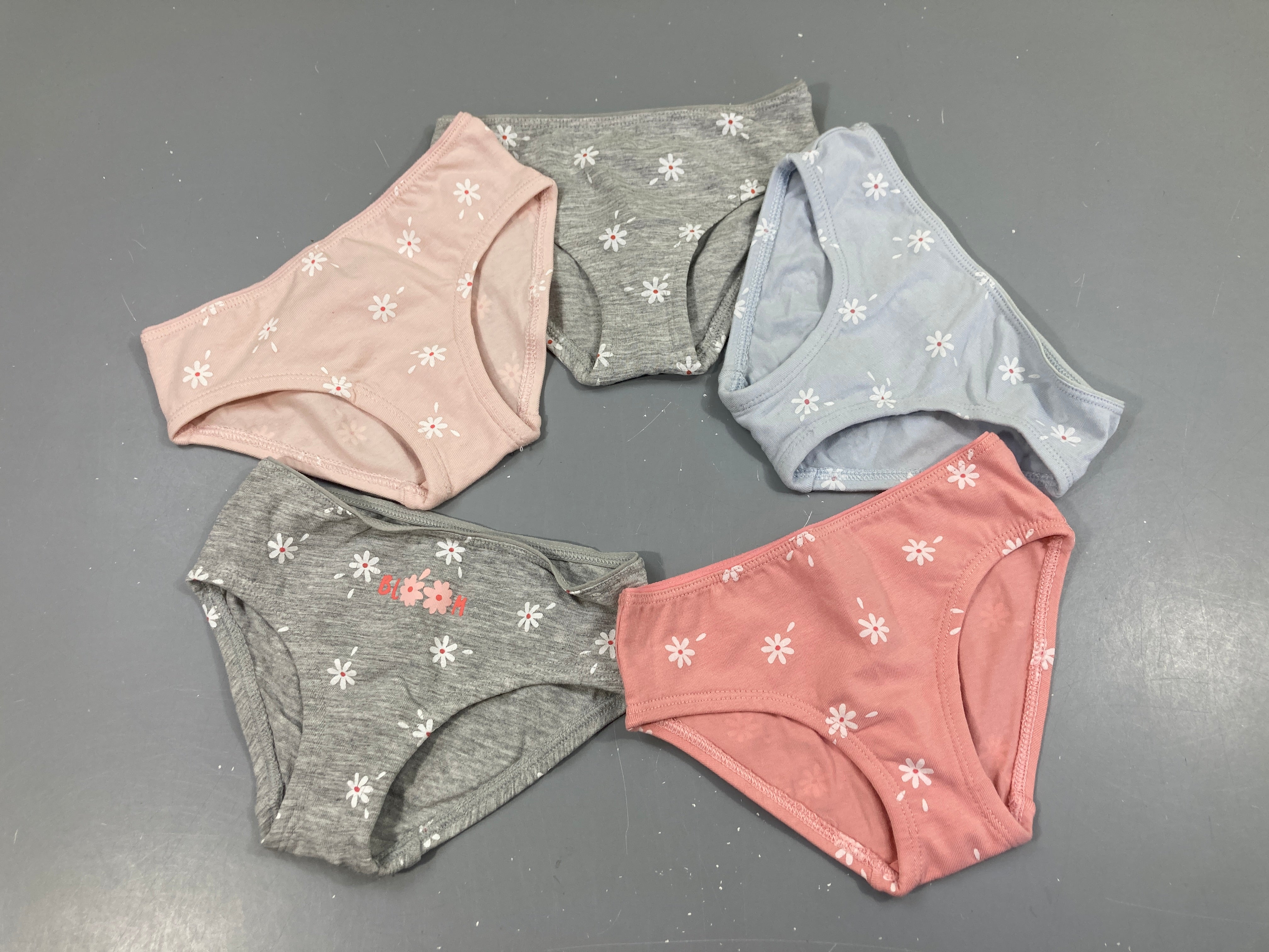 5 Culottes bleu-rose