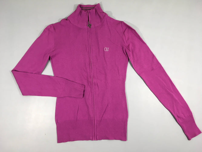 Gilet fin zippé mauve Strass GUESS, moins cher chez Petit Kiwi