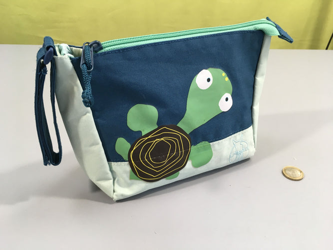 Trousse de toilette tortue, quelques taches à l'intérieur, moins cher chez Petit Kiwi