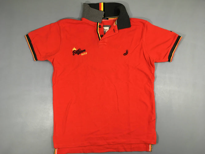 Polo m.c rouge  Belgium, moins cher chez Petit Kiwi