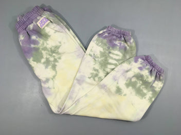 Pantalon de training lilas jaune effet Légèrement bouloché