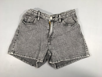 Short en jean gris