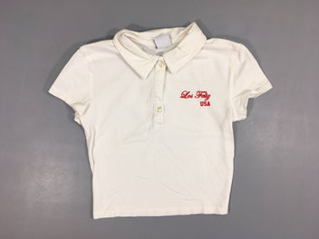 Polo jersey m.c blanc USA XS taille très petit