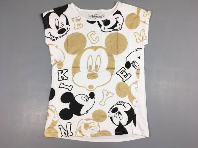 T-shirt m.c blanc Mickey, moins cher chez Petit Kiwi