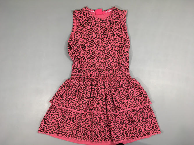 Robe s.m jersey rose motifs léopards Jubel, moins cher chez Petit Kiwi