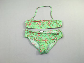 Bikini vert fleurs rose, Calzedonia