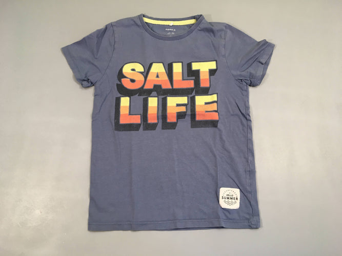 T-shirt m.c bleu salt life, moins cher chez Petit Kiwi