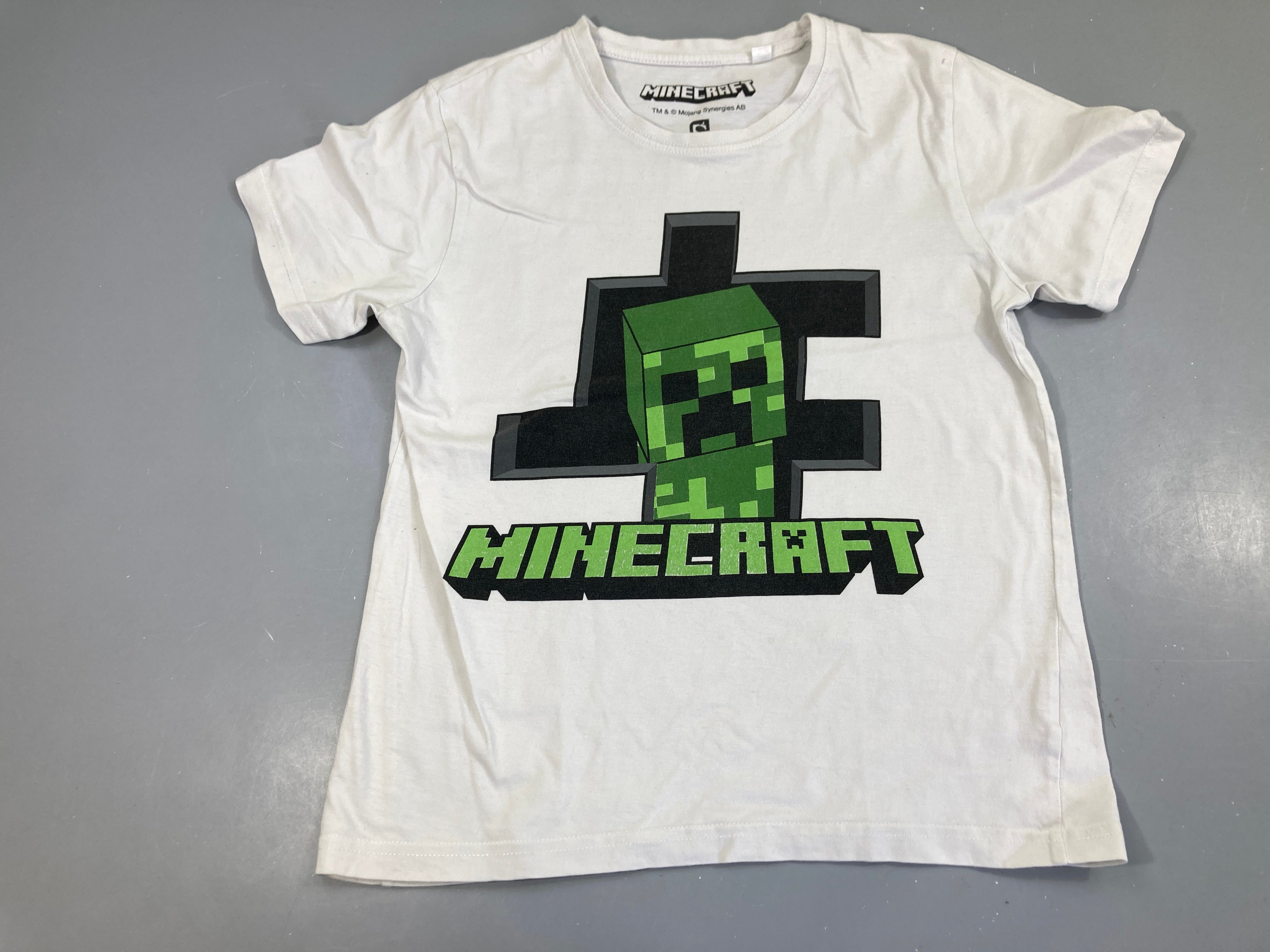 T-shirt m.c blanc Minecraft