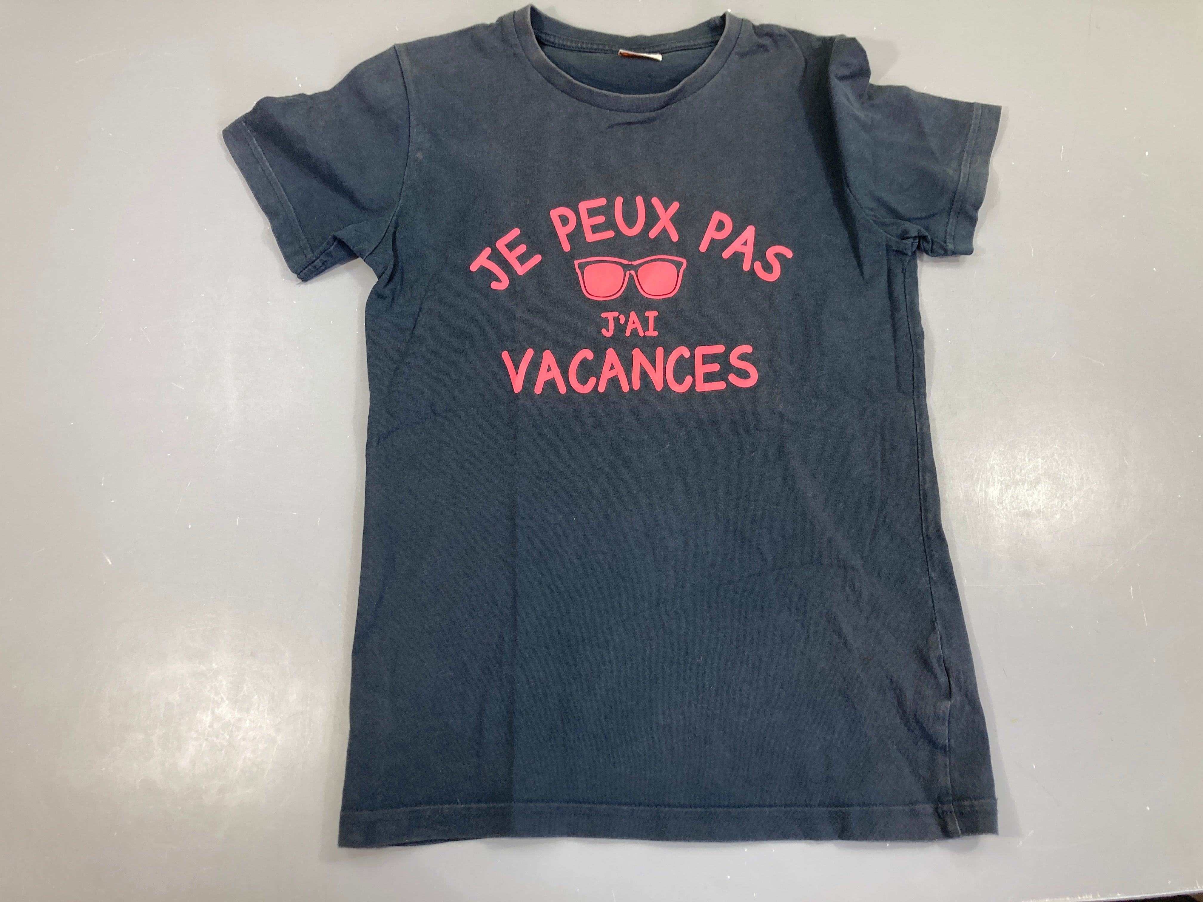T-shirt m.c bf Je peux pas j'ai vacances