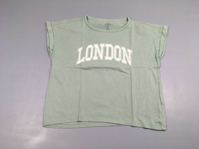 T-shirt m.c vert London, moins cher chez Petit Kiwi