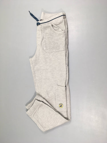 Pantalon de training molleton gris chiné, moins cher chez Petit Kiwi