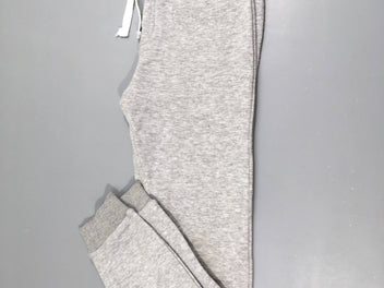 Pantalon de training gris chiné, bouloché