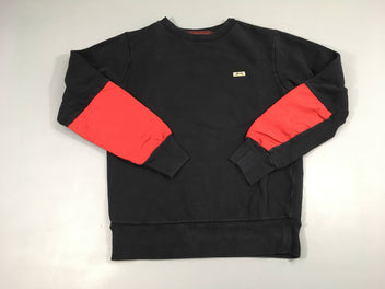 Sweat noir/rouge