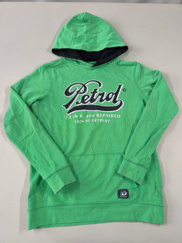 Sweat à capuche vert "Petrol", moins cher chez Petit Kiwi