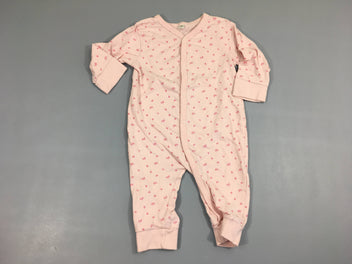 Pyjama jersey rose sans pied, légèrement bouloché