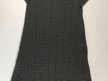 Robe gris foncé texturé (légèrement boulochée)