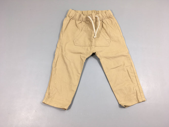 Pantalon beige poche centrale, moins cher chez Petit Kiwi