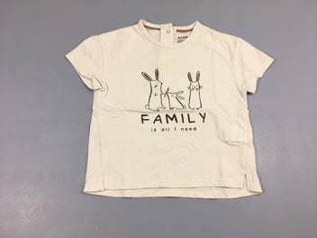 T-shirt m.c beige lapins