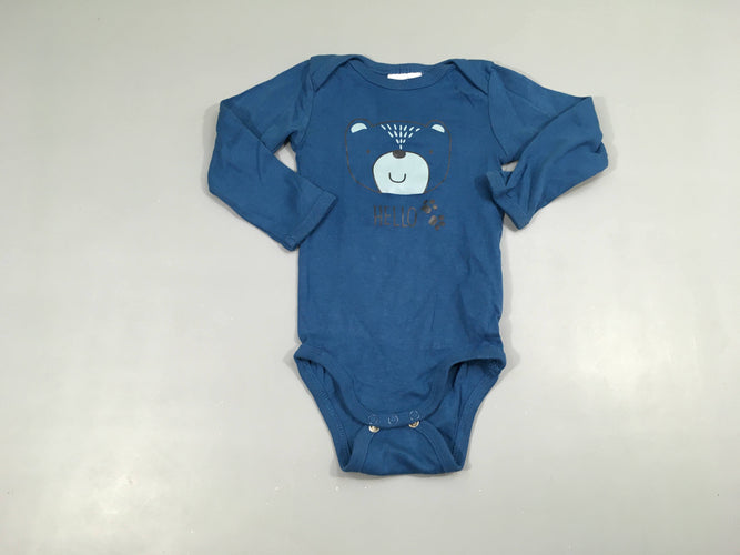 Body m.l bleu ours, moins cher chez Petit Kiwi