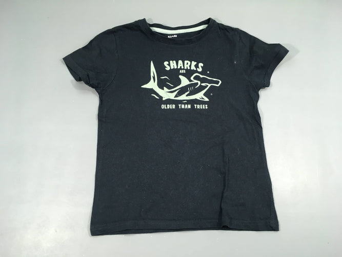 T-shirt m.c noir Sharks, moins cher chez Petit Kiwi