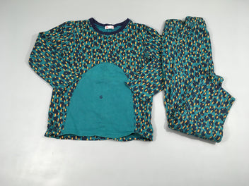 Pyjama 2pcs jersey bleu Crocodile