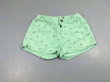 Short vert d'eau motifs taupe-Petites taches