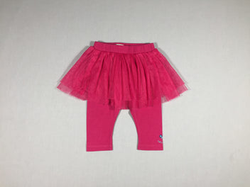 Legging rose fushia avec jupon en tule