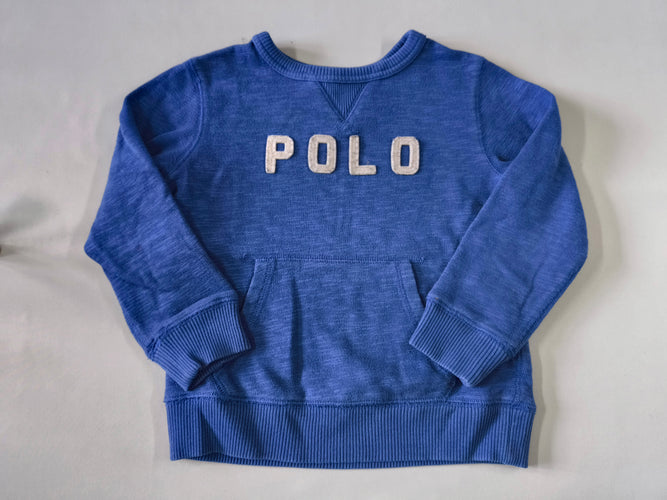 Sweat fines mailles bleu "Polo", moins cher chez Petit Kiwi