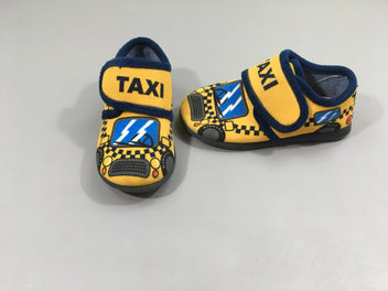 Pantoufles velours jaune Taxi, Puchitos, 28 état neuf