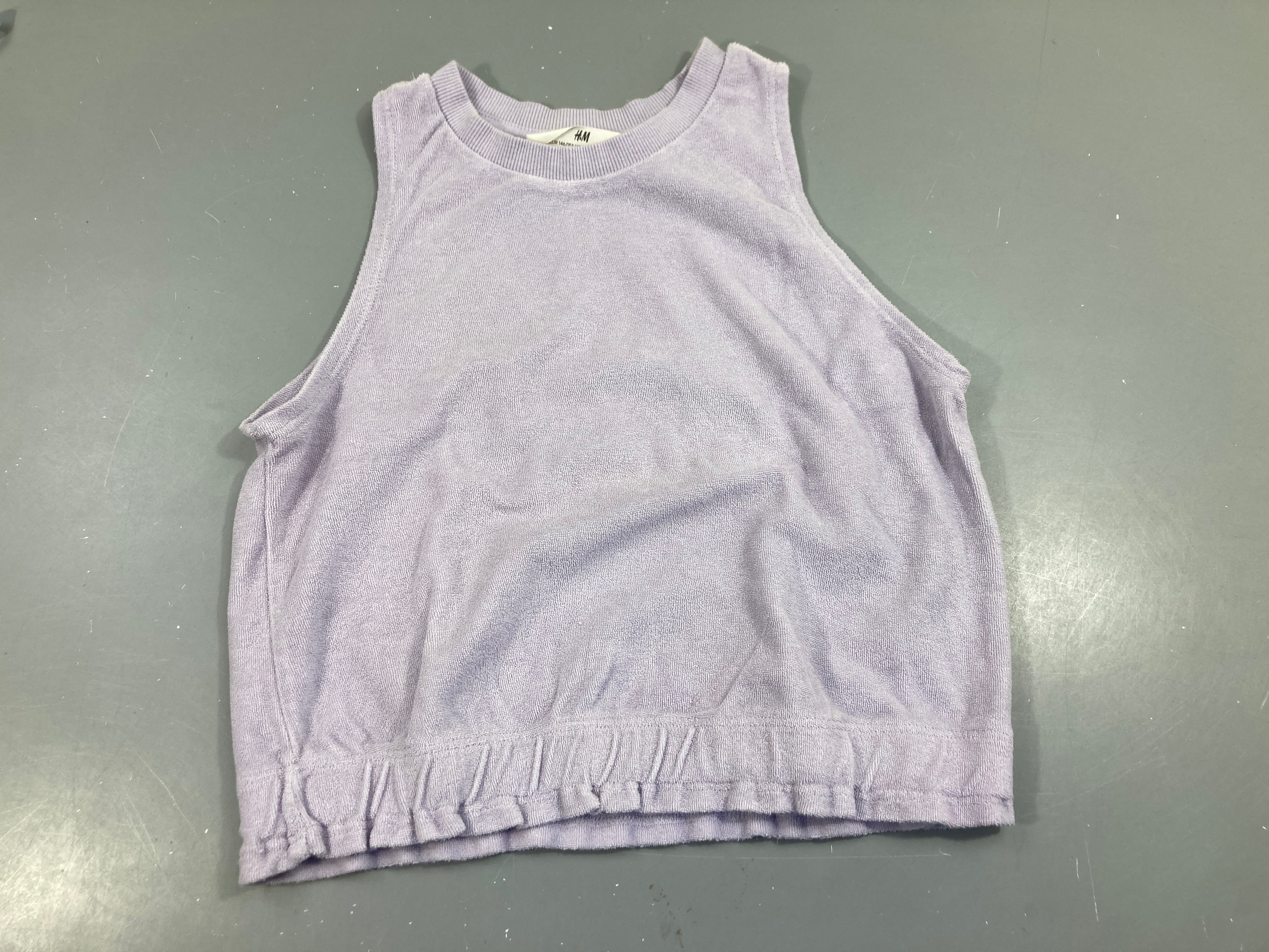 Débardeur éponge velours lavande