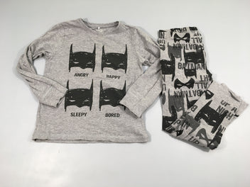 Pyjama 2pcs jersey gris chiné batman