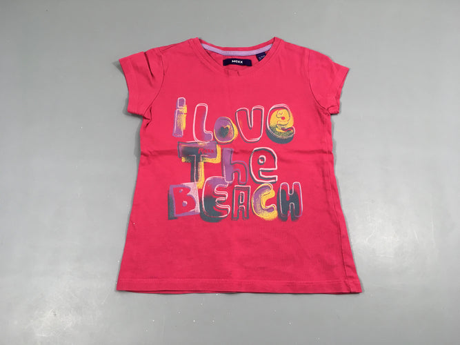 T-shirt m.c rose love, moins cher chez Petit Kiwi