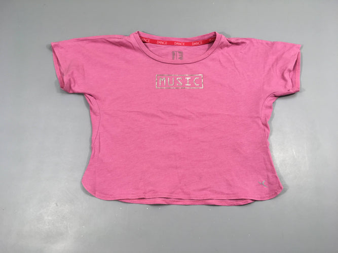 T-shirt m.c court rose music, moins cher chez Petit Kiwi