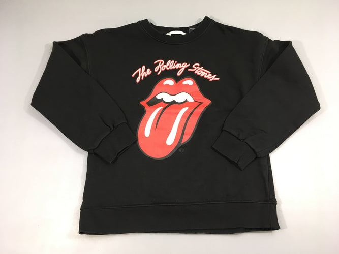 Sweat noir The Rolling stones, moins cher chez Petit Kiwi