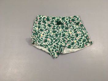 Short jersey vert motifs feuilles