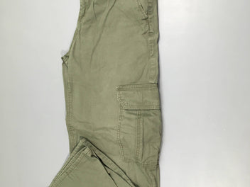 Pantalon cargo kaki, 100% coton