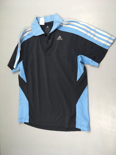 Polo m.c de sport bleu foncé/bleu adidas, moins cher chez Petit Kiwi