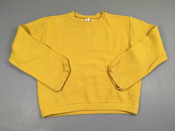 Pull texturé jaune