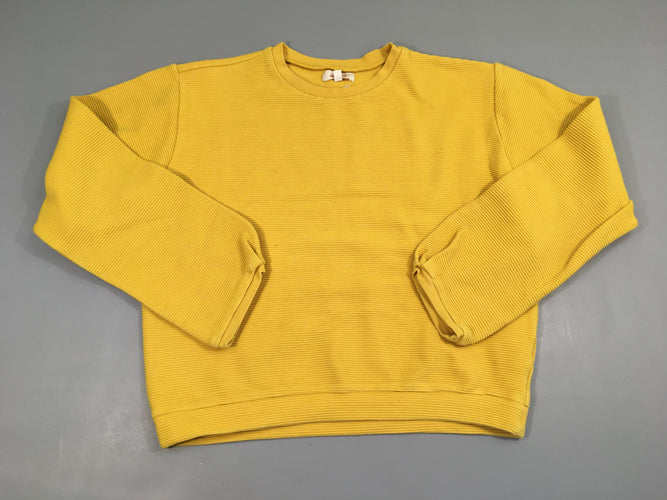 Pull texturé jaune, moins cher chez Petit Kiwi