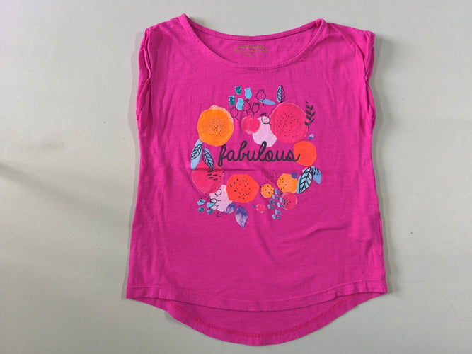 T-shirt m.c rose agrumes "Fabulous", moins cher chez Petit Kiwi