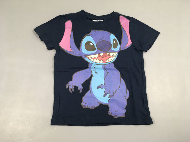 T-shirt m.c bleu foncé Stitch-Légèrement bouloché, moins cher chez Petit Kiwi