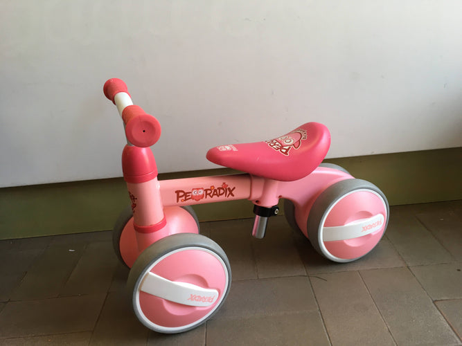 Peradix baby balance bike, draisienne rose, moins cher chez Petit Kiwi