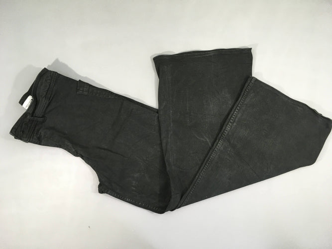 Pantalon noir jambes larges-effet délavé, moins cher chez Petit Kiwi