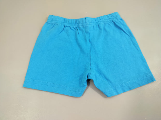 Short jersey bleu, moins cher chez Petit Kiwi