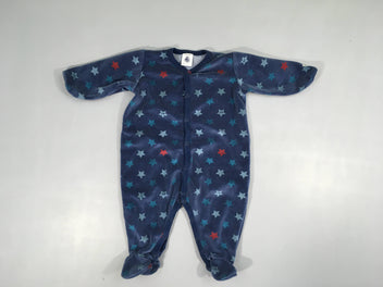 Pyjama velours bleu étoiles