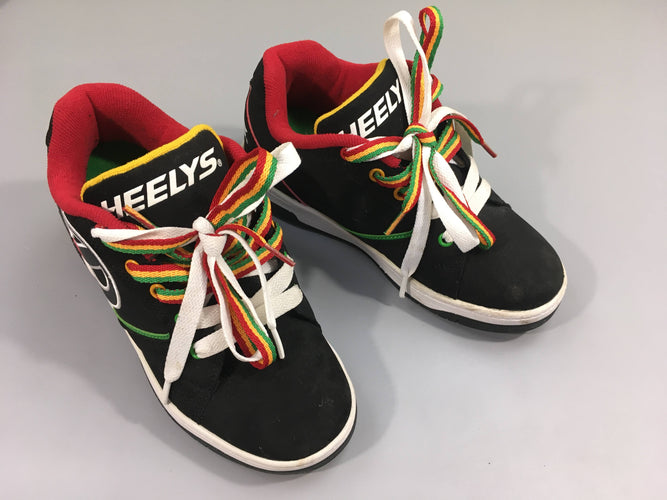 Heelys Jamaïca-Baskets noires à roulettes amovibles, moins cher chez Petit Kiwi