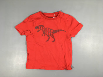 T-shirt m.c rouge Dino texturé