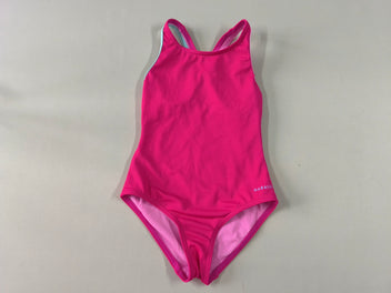 Maillot rose vif bretelles rose clair/vert, Nabaiji